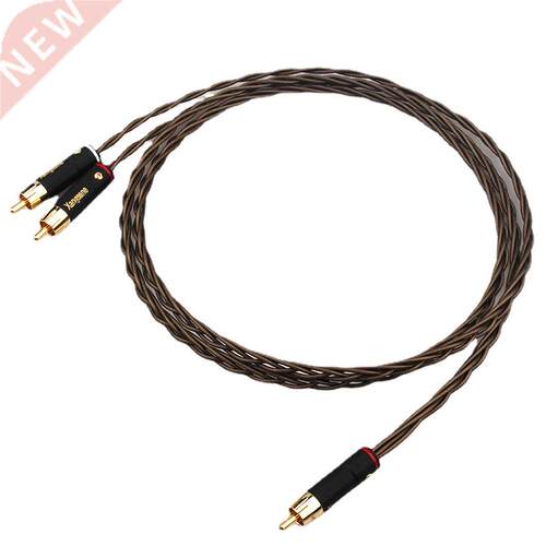 Fever Silver Plated 1RCA To 2RCA Cable 1 To Double Lotus HiF