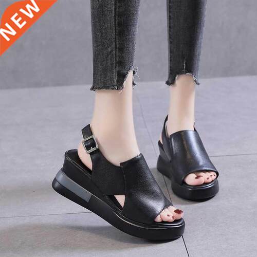 Summer Wedge Shoes for Women Sandals Sold Color Open Toe H