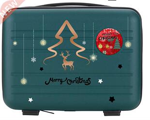 Christmas gift box hand luggage suitcase cartoon suitcase bo