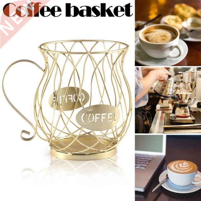 Coffee Capsule Storage Basket Vintage Coffee Pod Storage Box
