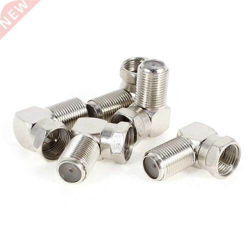 5 Pcs F Type Female to Male F/M Adapter Right Angled RF Coax