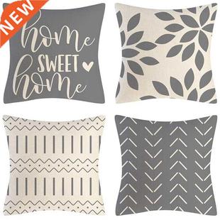 Grey Pillow Covers 18X18 Set Of 4 Home Decorative Throw