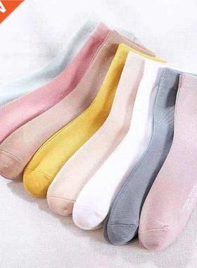 5 pairsLot Hot Sale Women Cotton Socks Simple Beauty Englis