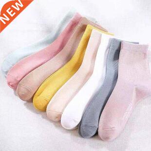 5 pairsLot Hot Sale Women Cotton Socks Simple Beauty Englis