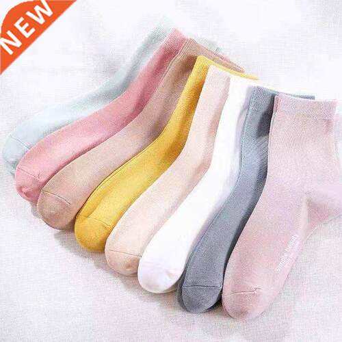 5 pairsLot Hot Sale Women Cotton Socks Simple Beauty Englis