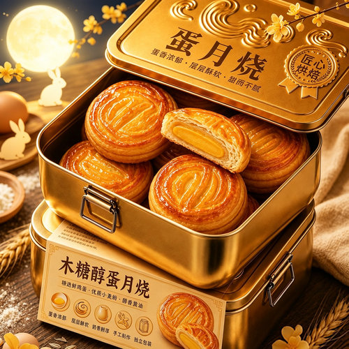 糖尿人专用无蔗糖木糖醇蛋月烧