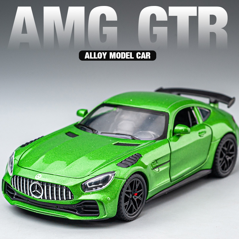 奔驰AMGGTR合金跑车模型玩具车