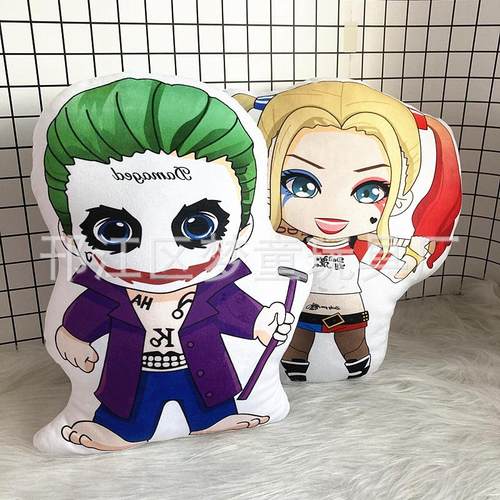 梦童X特遣队毛绒抱枕小丑女哈莉奎茵自杀小队挂件公仔