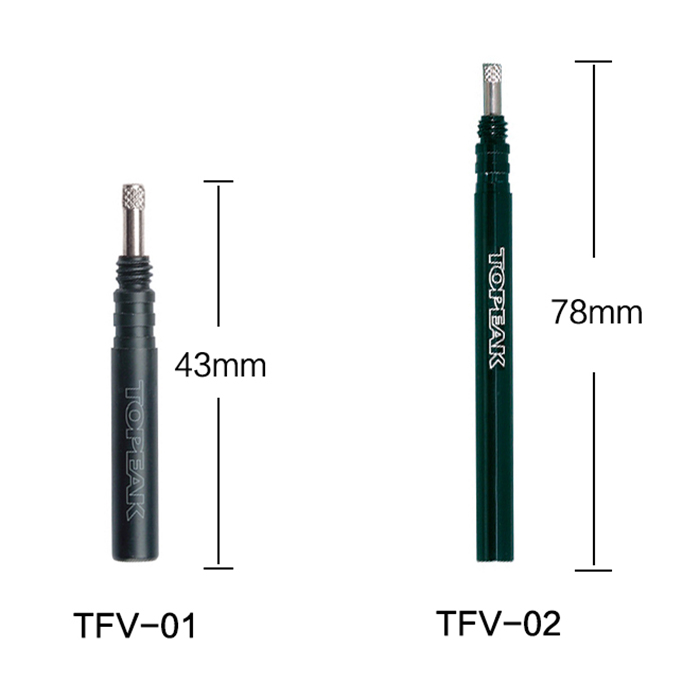 TOPEAK 自行车公路车刀圈板轮法嘴加长气嘴 延长嘴 TFV-01/TFV-02