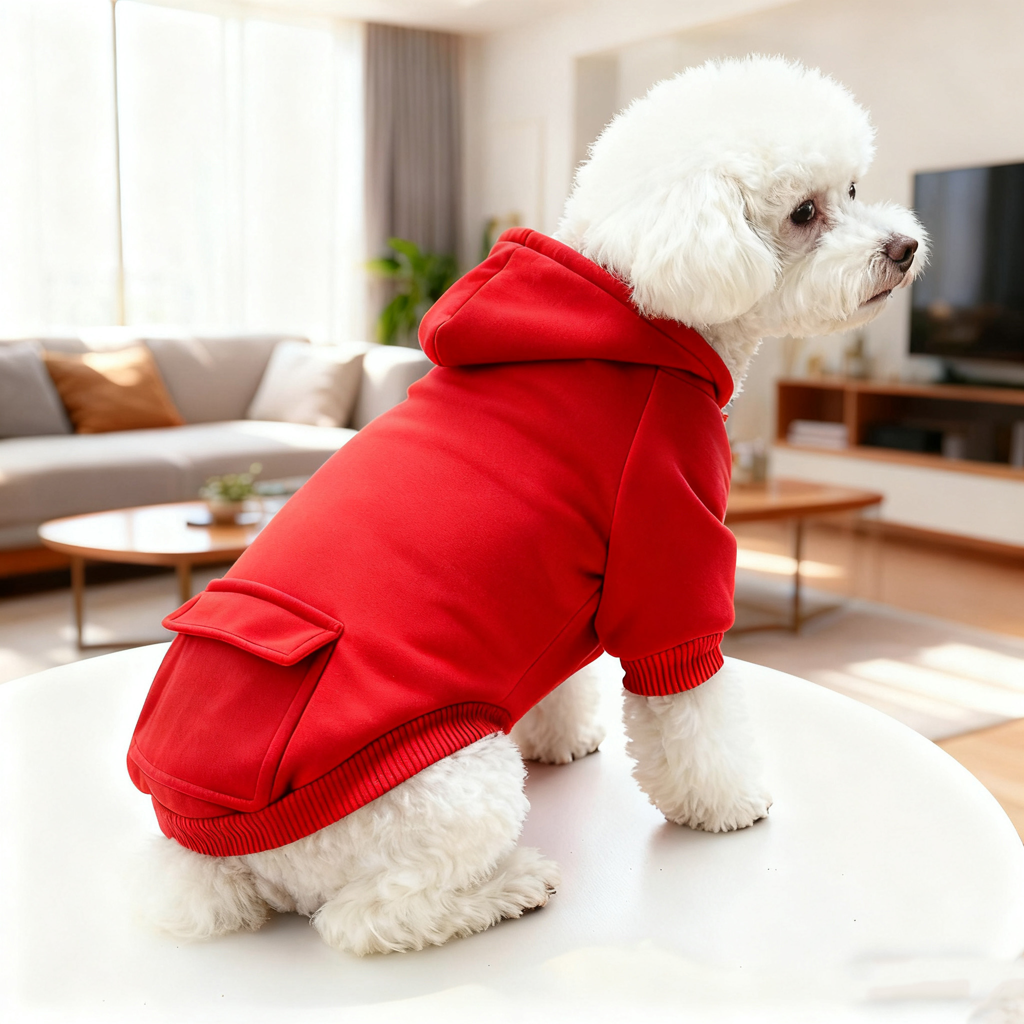 泰迪衣服宠物秋冬卫衣口袋两脚运动风狗狗猫咪泰迪比熊用品衣服