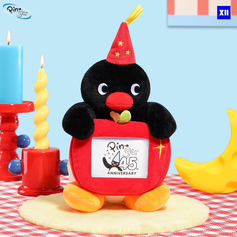【X11】Pingu45周年相框公仔可爱毛绒企鹅礼物玩偶周边手办摆件