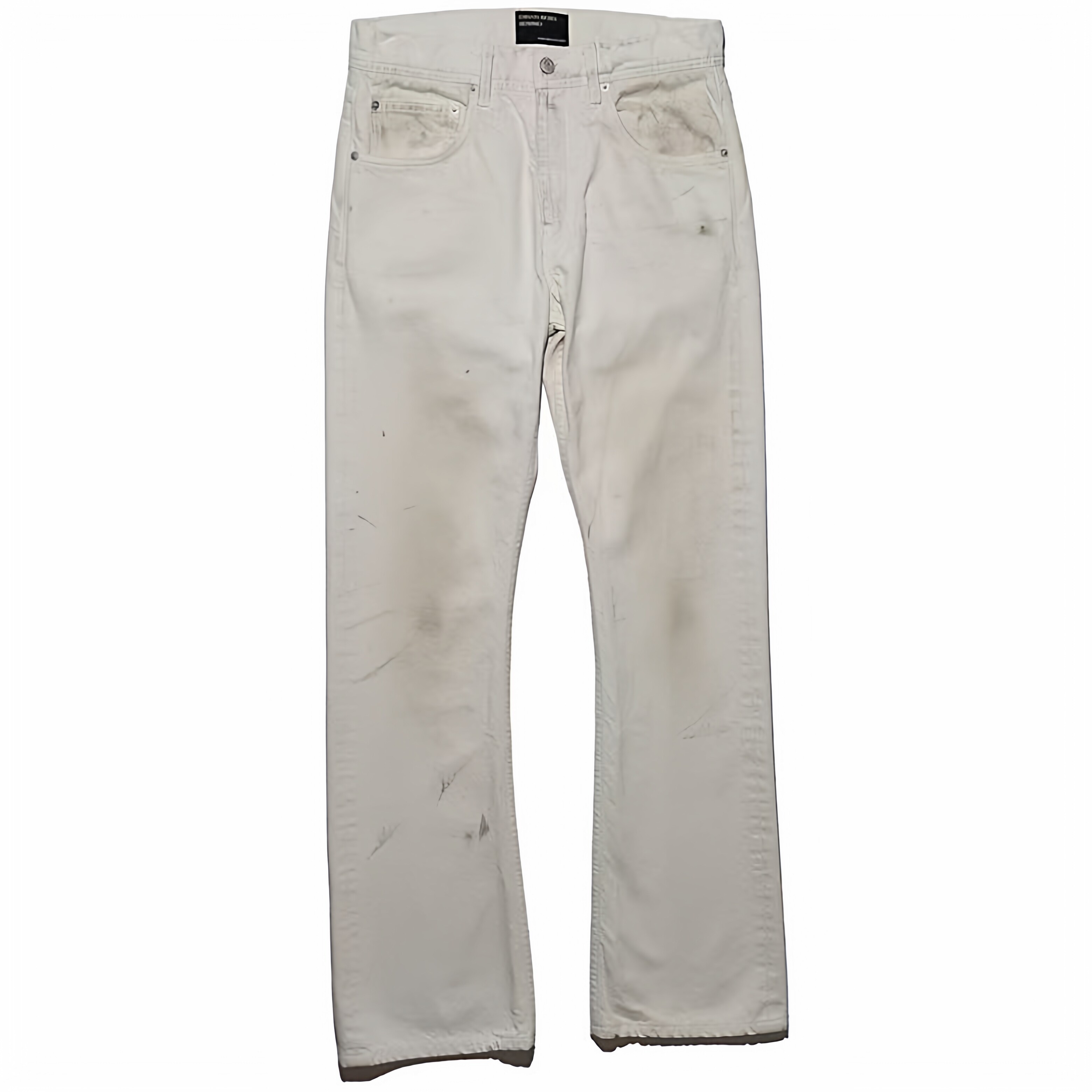 thumbnail for 【Infinite Melancholy】Erd 25Ss Flared Light Beige Mud-Dyed Flared Low-Waist Washed Jeans