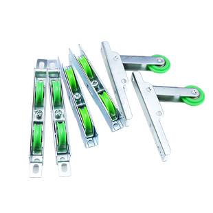 推拉纱门滑轮金刚网纱窗上下滑轮自调弹力上轮老式沙窗轨道下滚轮