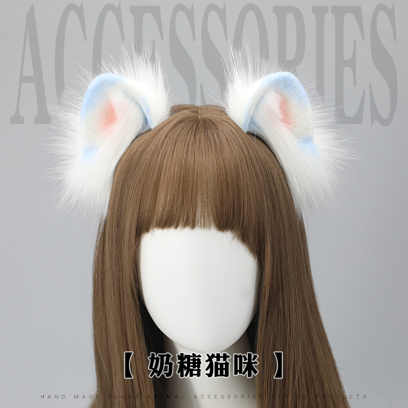 小猫发饰猫咪耳朵头饰猫耳发箍漫展仿真兽耳头箍