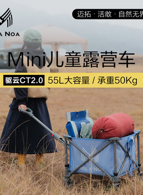 【好物体验专享】驱云儿童露营车迷你可折叠户外小推车萌宠购物车