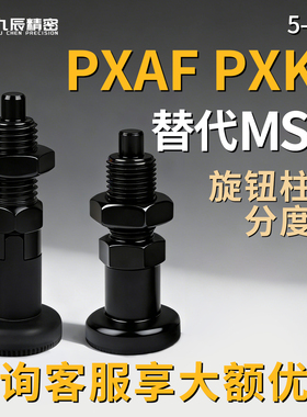 旋钮柱塞PXAF PXKF5 6 8 8L 10 10L 12 12L 16 16L平头复位细牙型