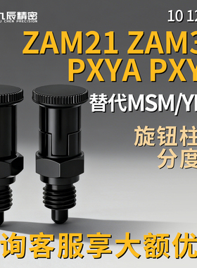 旋钮柱塞PXYA PXYK 10 12 16 细牙自锁型ZAM21 ZAM31-M10 M12 M16