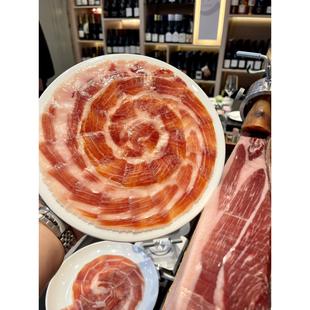 当季新开腿西班牙伊比利亚黑猪后腿火腿切片 绿黑标48个月40g