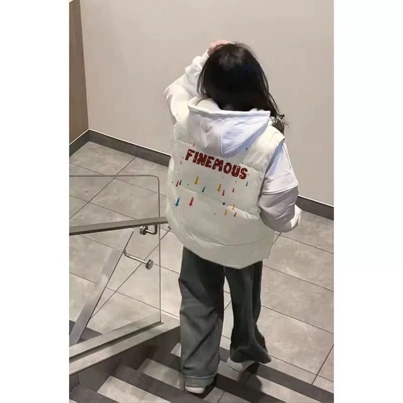 日韩立领夹棉马甲加厚女冬季新款羽绒马甲