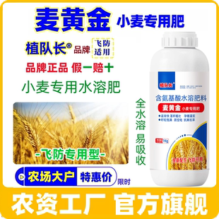 【官方正品】植队长麦黄金小麦专用肥 灌浆抗倒伏一喷三防叶面肥