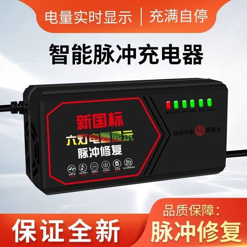 自动断电 两轮三轮电动车电瓶车充电器48V60V72V超威电车通用