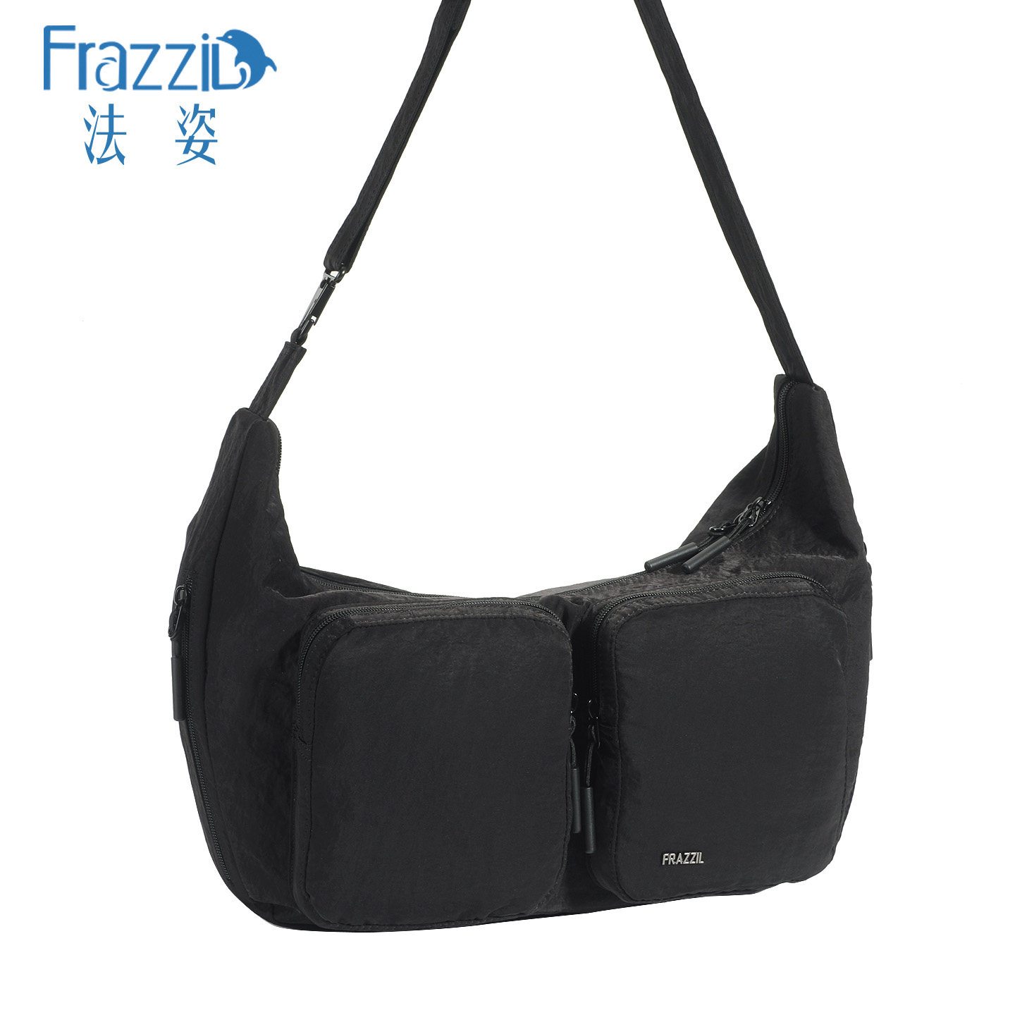 Frazzil/法姿女包斜挎包新款轻便简约尼龙帆布包妈妈大单肩时尚包