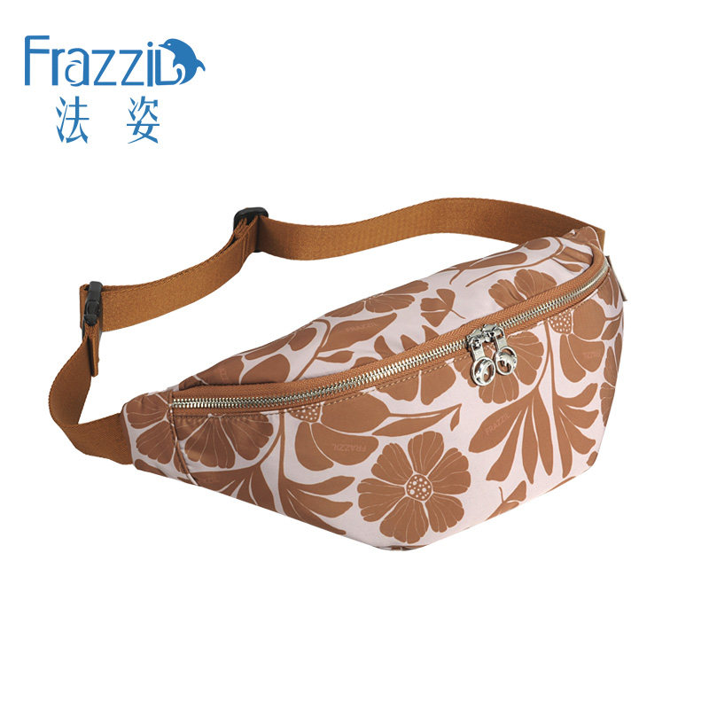 法姿运动腰包时尚女户外徒步腰袋多功能跑步斜挎包登山休闲小布包