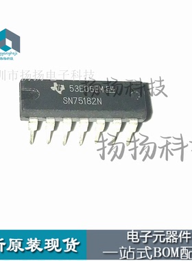 SN75182N 封装：DIP-14 驱动器，接收器，收发器