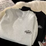 Комплект, демисезонная толстовка, утепленная универсальная куртка, в американском стиле, коллекция 2023, круглый воротник