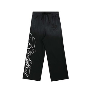 型直筒卫裤 mosen 日晒水洗RUDEBRAT侧篇幅刺绣baggy版 noE