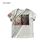 人像印花刺绣正肩短袖 mosen 2000S千禧电子迷幻 noE