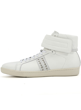 noEmosen（noE) N01 头层牛皮复古铆钉休闲薄底高帮future运动鞋