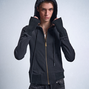 SPIRITARMOR noE mosen 龙图腾印花指洞拳击正肩合身卫衣