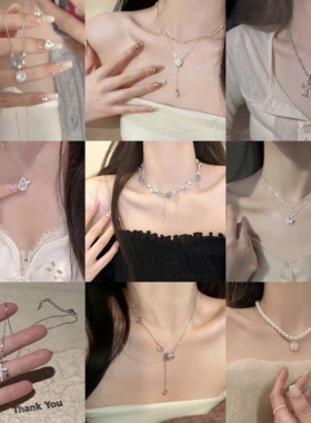 项链盲盒.珍珠项链女百搭小众设计高级感轻奢锁骨链爱心吊坠饰品