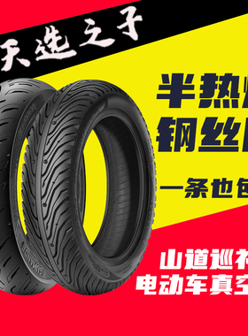 天选之子外胎新国标山道巡礼电动车轮胎3.00-10钢丝真空胎半热熔