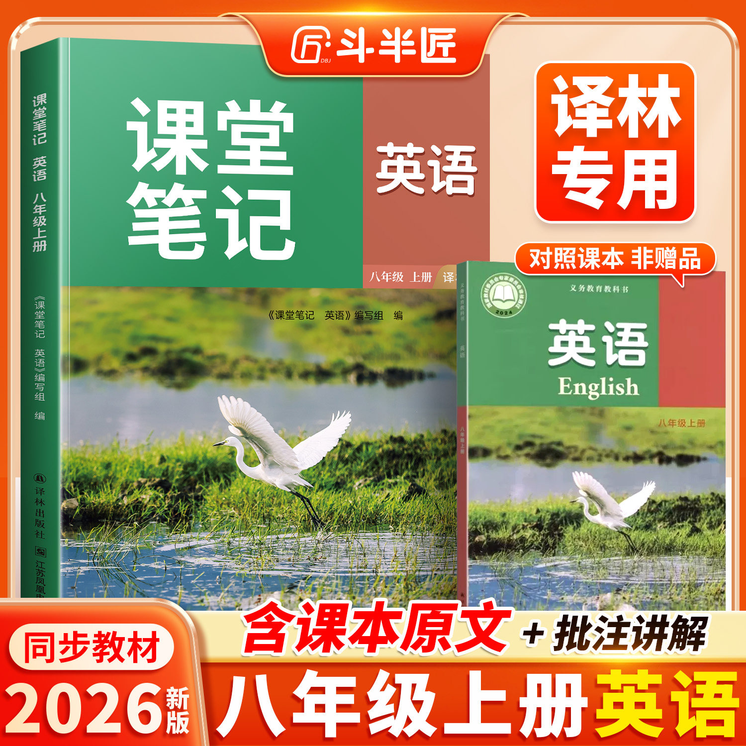 译林版八上英语课堂笔记英语书图片