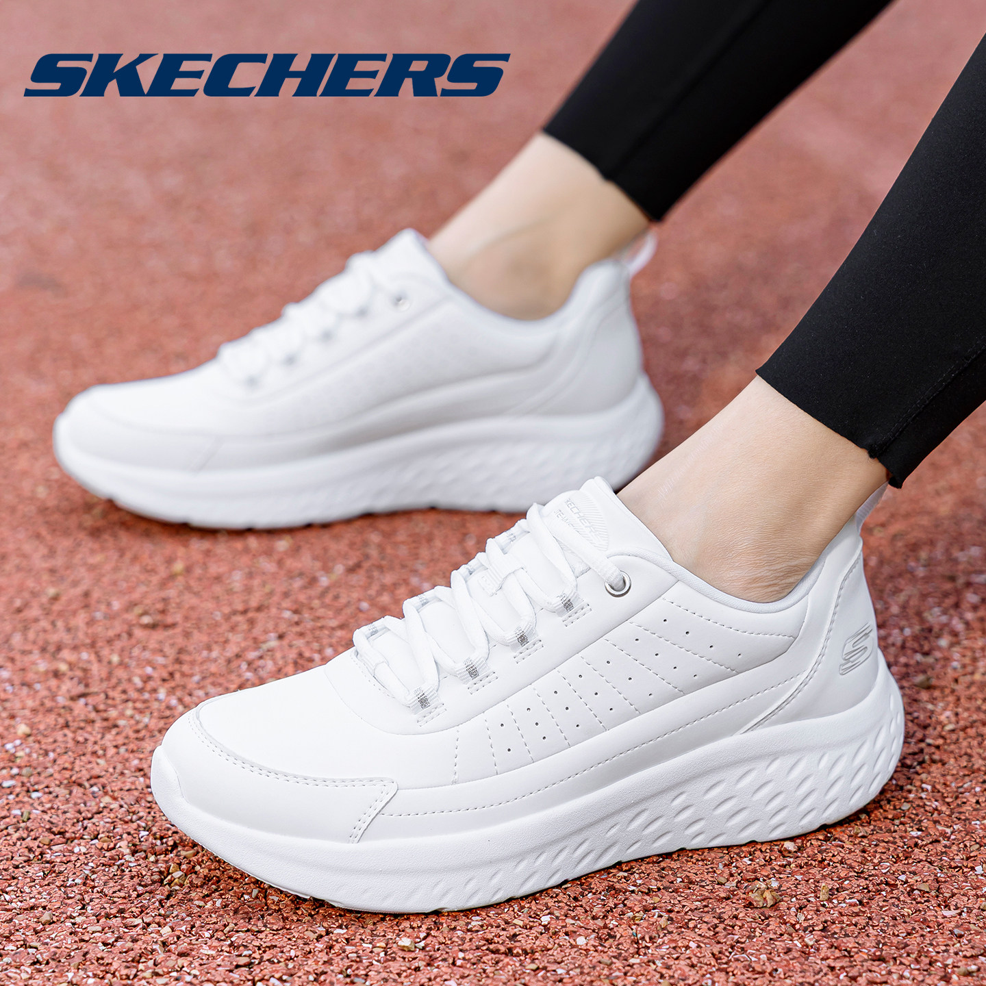 Skechers斯凯奇女款小白鞋2026新款简约百搭时尚休闲运动跑步鞋