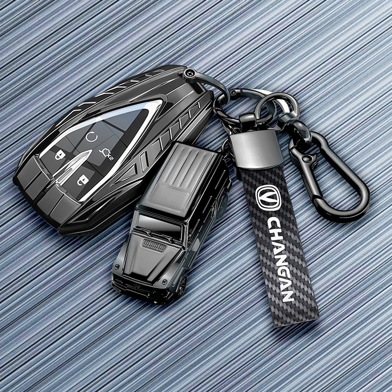 专用于长安unit钥匙套第三代cs55逸动plus车univ逸达壳cs75plus扣