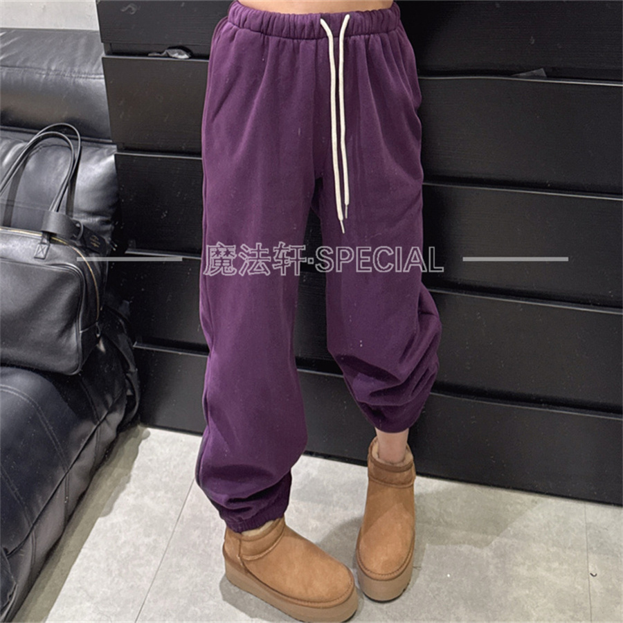 纯色卫裤休闲裤女2025冬新款