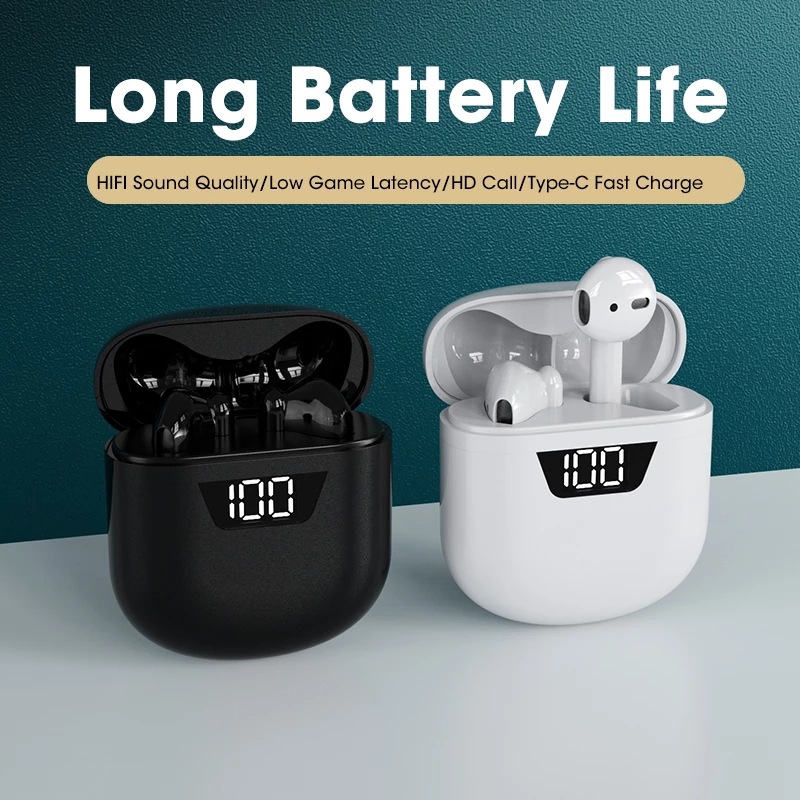 蓝牙耳机J55电量数显降噪亚马逊