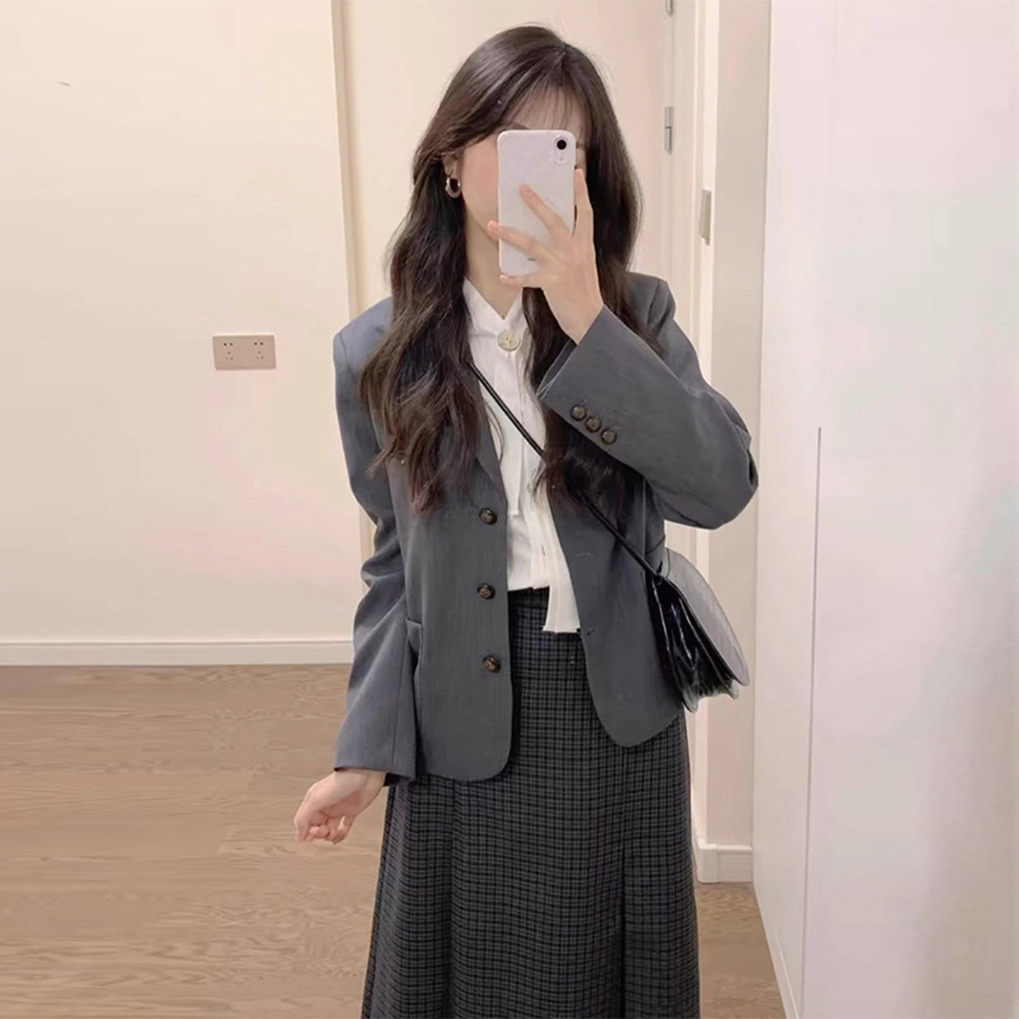 黑色西装外套女2026新款