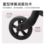 Дорожная детская складная коляска для близнецов с сидением для кемпинга, можно сидеть и лежать