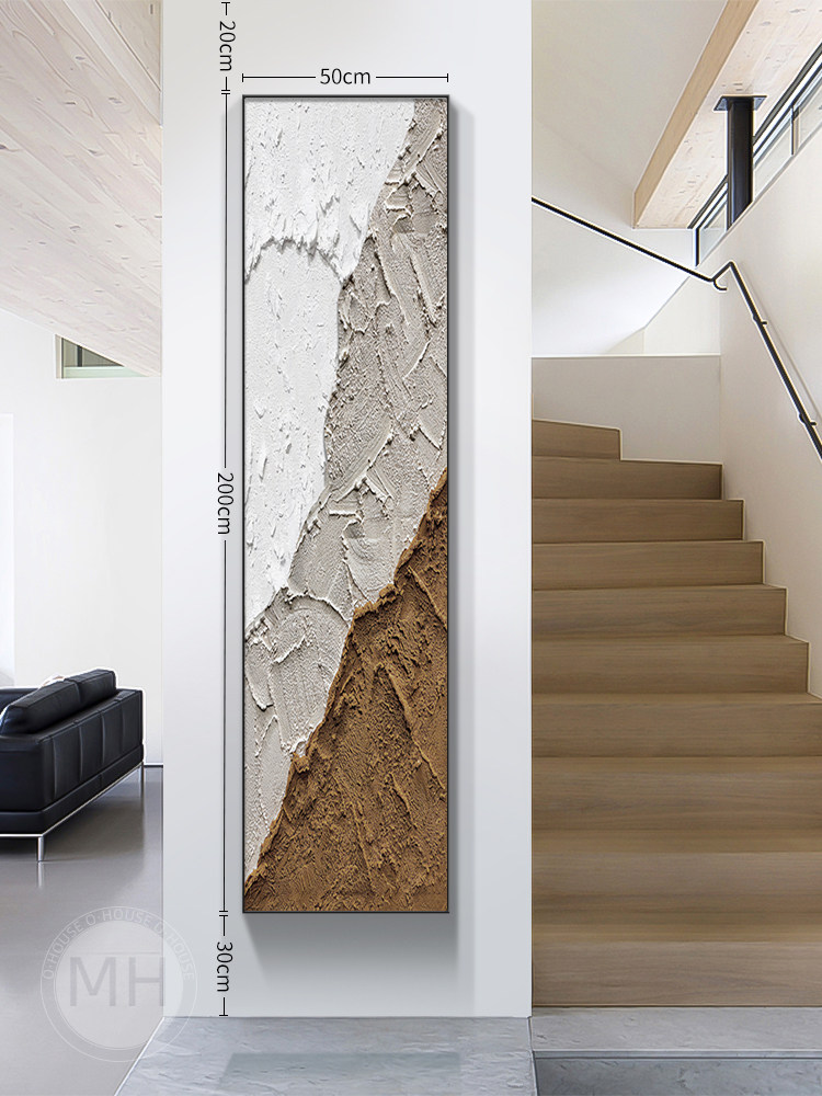 网红进门入户玄关装饰画细窄长条楼梯间走廊过道挂画新款轻奢高档