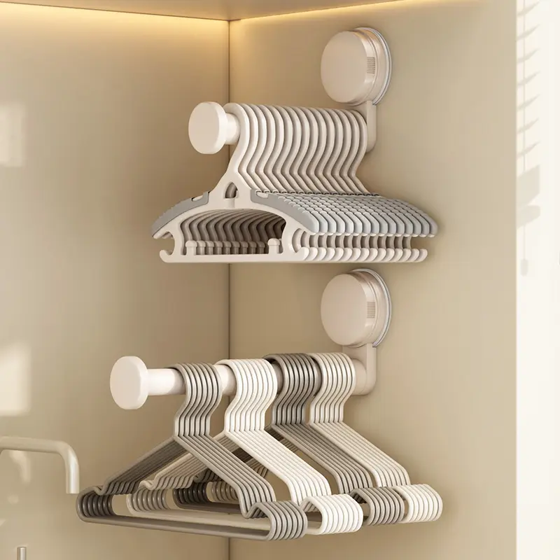 吸盘衣架收纳架家用阳台多功能伸缩免打孔挂衣架墙上壁挂挂钩,收纳整理,衣架收纳架/盒,淘宝优惠券,粉丝福利购,淘宝优惠卷