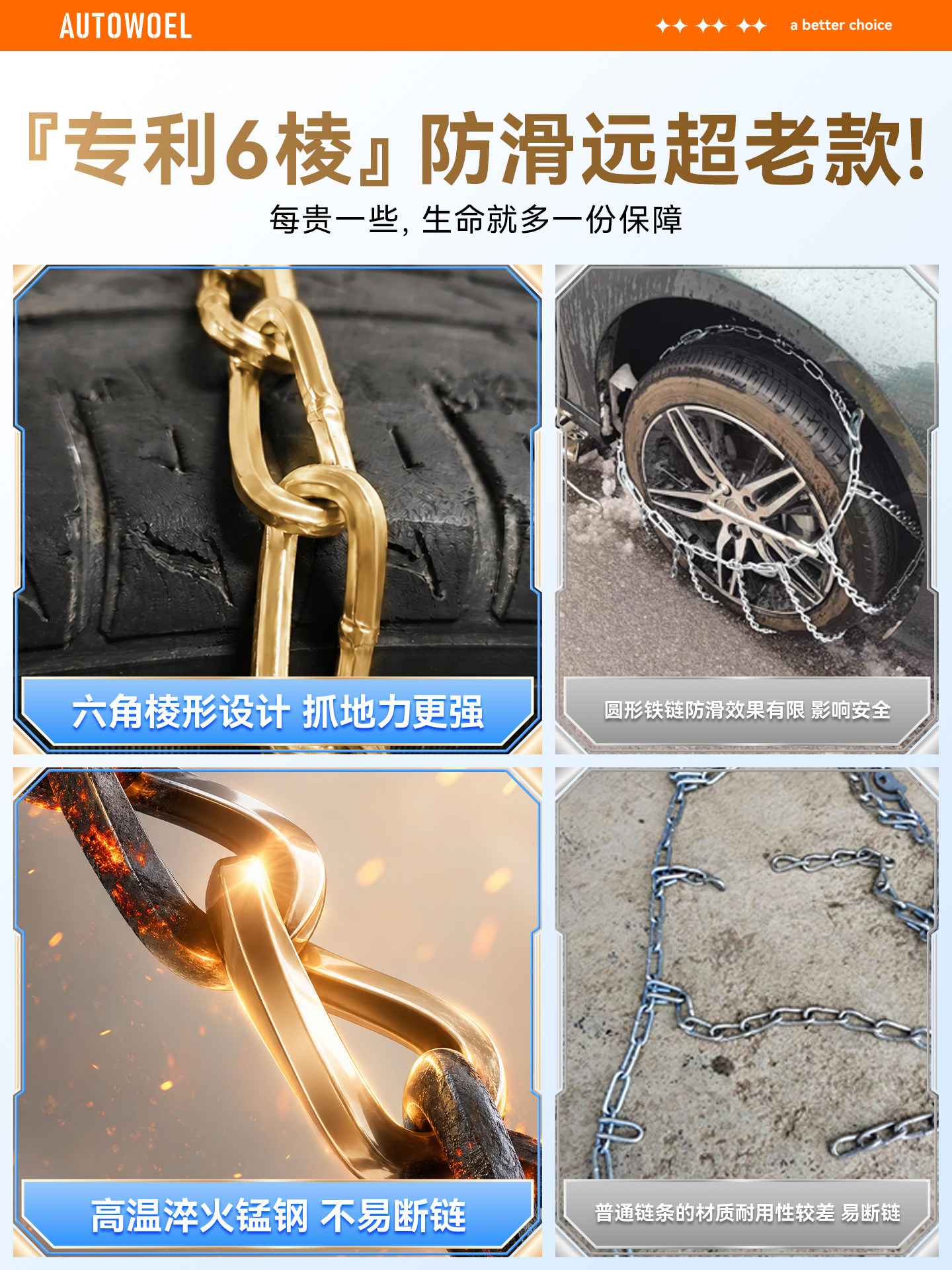 Цепи противозаносные BYD 165/60R14