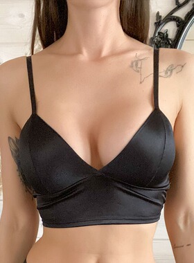 Chest Wrapping Sexy Strap Top 女士时尚短款 性感吊带裹胸上衣