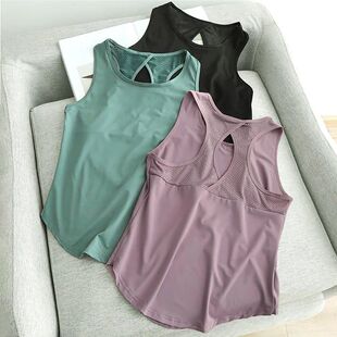 Workout 夏季 Running Mesh Top 镂空网纱宽松运动背心上衣Loose