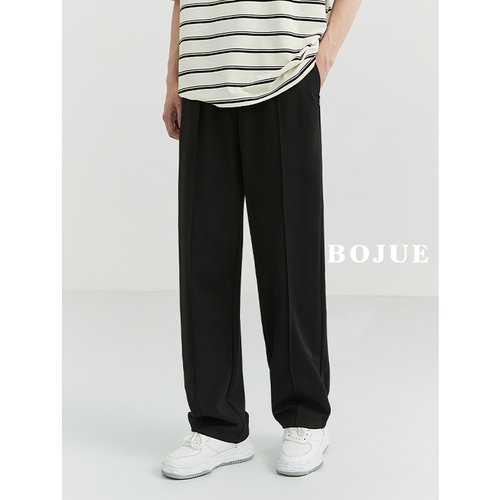 伯爵卓尔精致韩风薄款直筒休闲裤