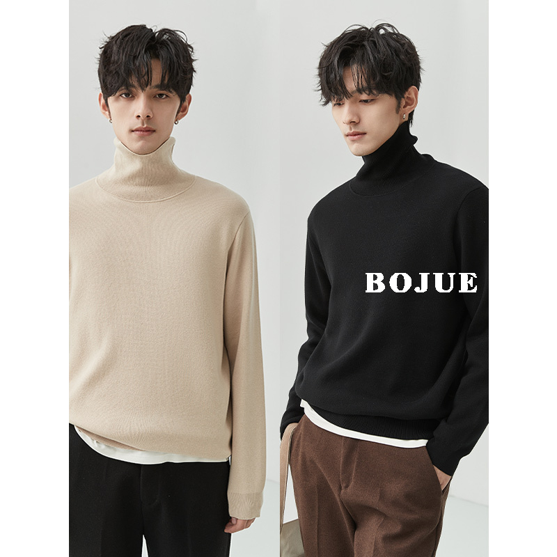 毛衣男伯爵卓尔棉自发热套头高领