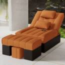 足浴沙发电动足疗沙发床按摩洗脚椅泡脚桑拿床沐足采耳美容躺椅